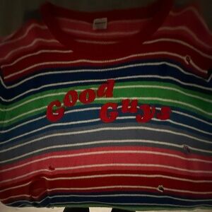 Striped Multicolor 'Good Guys' Sweater (Chucky)